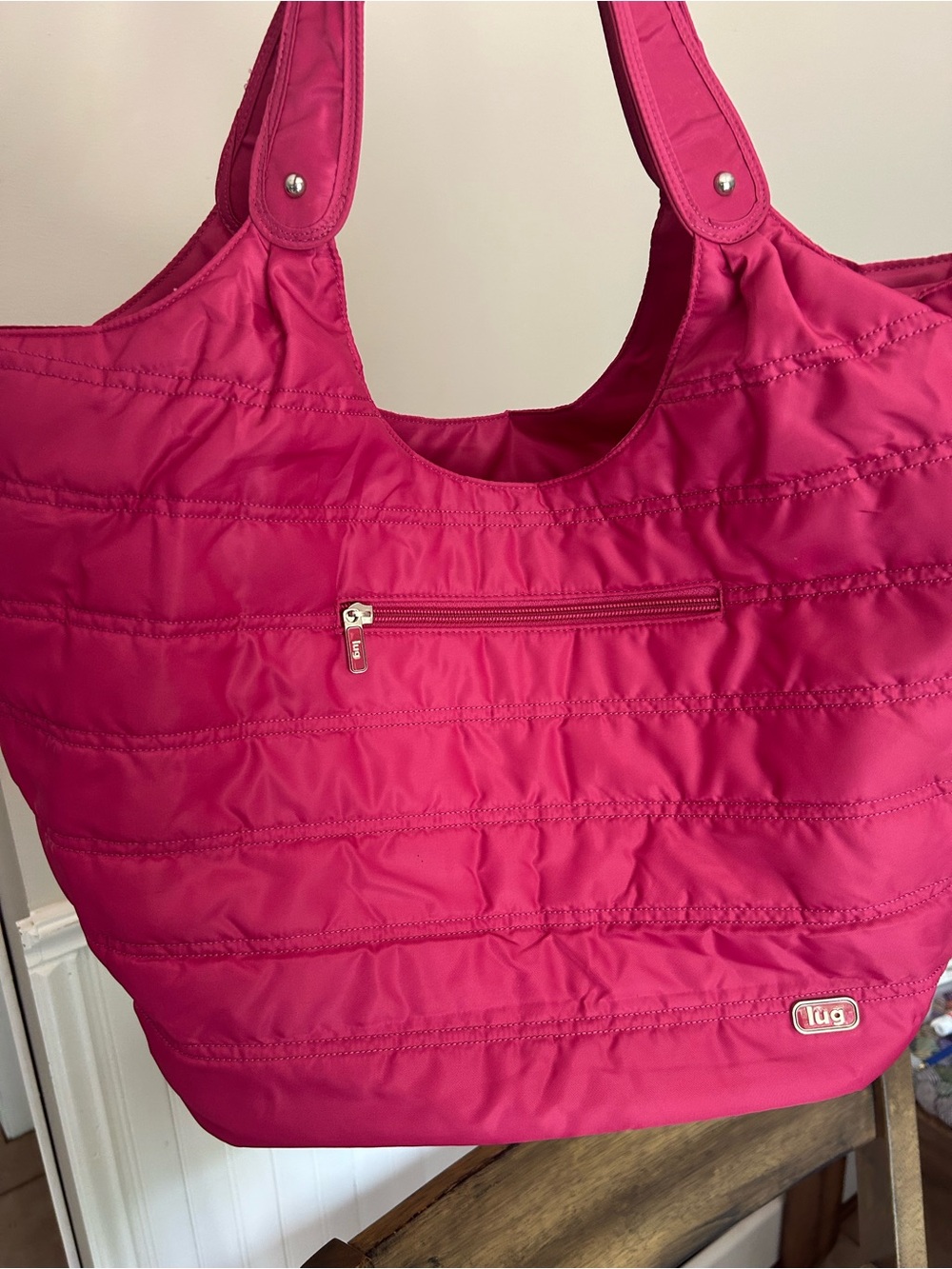 Lug Gondola SE Slouch Tote Bag - Fuchsia Hot Pink Shoulder Bag
